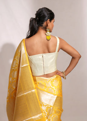 Cream  Designer Designer Blouse