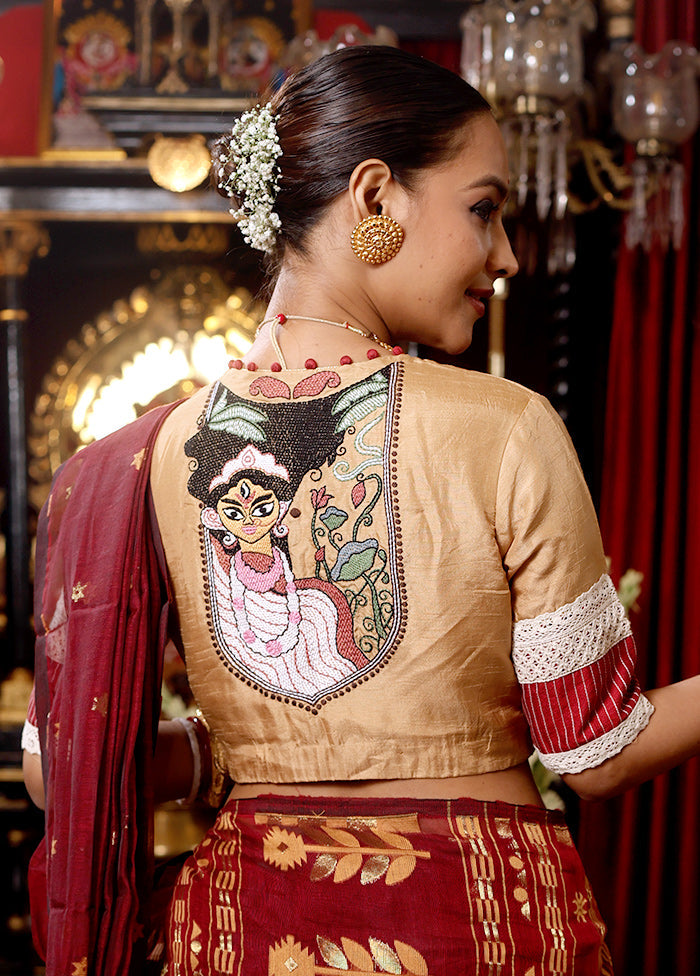 Beige  Designer Designer Blouse