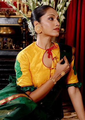 Yellow  Designer Designer Blouse