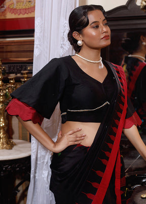 Black  Sweetheart Neck Designer Blouse