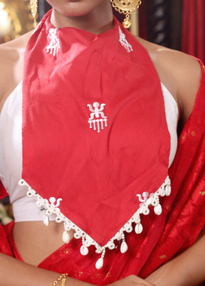 Cream  Halter Neck Designer Blouse