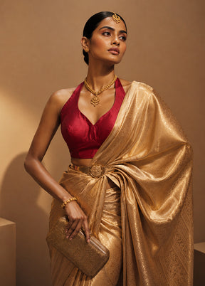 Maroon Halter Neck Designer Blouse