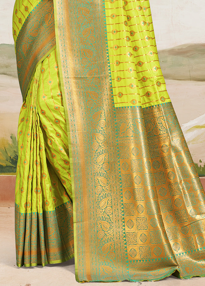 Multicolor Dupion Silk Saree With Blouse Piece