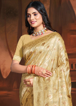 Multicolor Cotton Saree With Blouse Piece