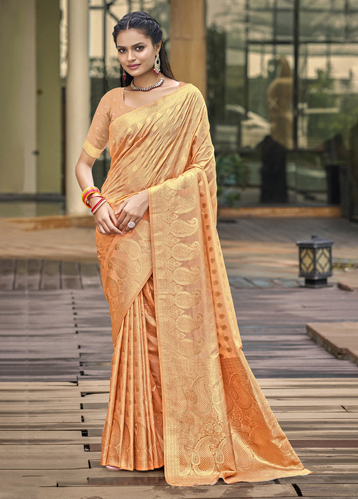 Multicolor Dupion Silk Saree With Blouse Piece