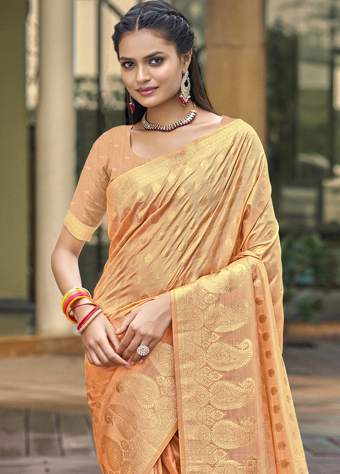 Multicolor Dupion Silk Saree With Blouse Piece