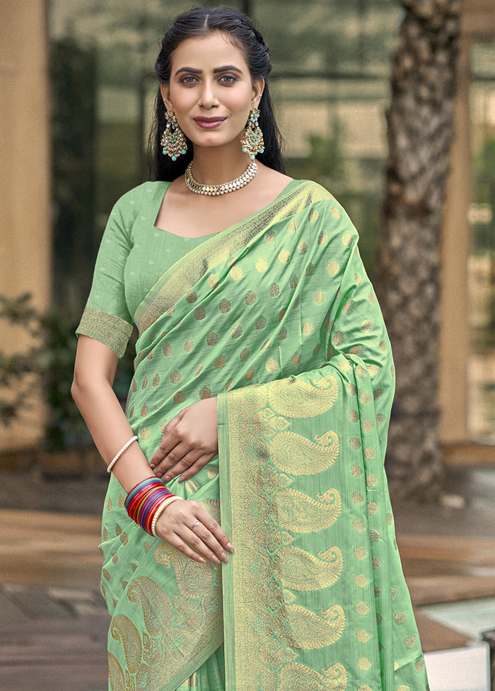 Multicolor Dupion Silk Saree With Blouse Piece