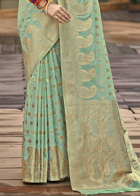 Multicolor Dupion Silk Saree With Blouse Piece