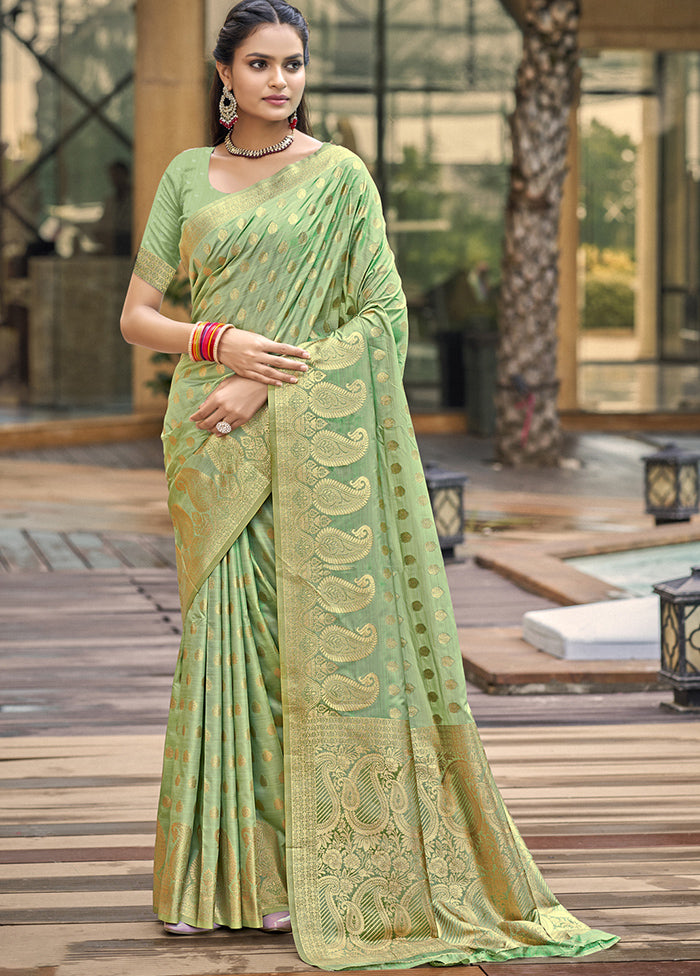 Multicolor Dupion Silk Saree With Blouse Piece