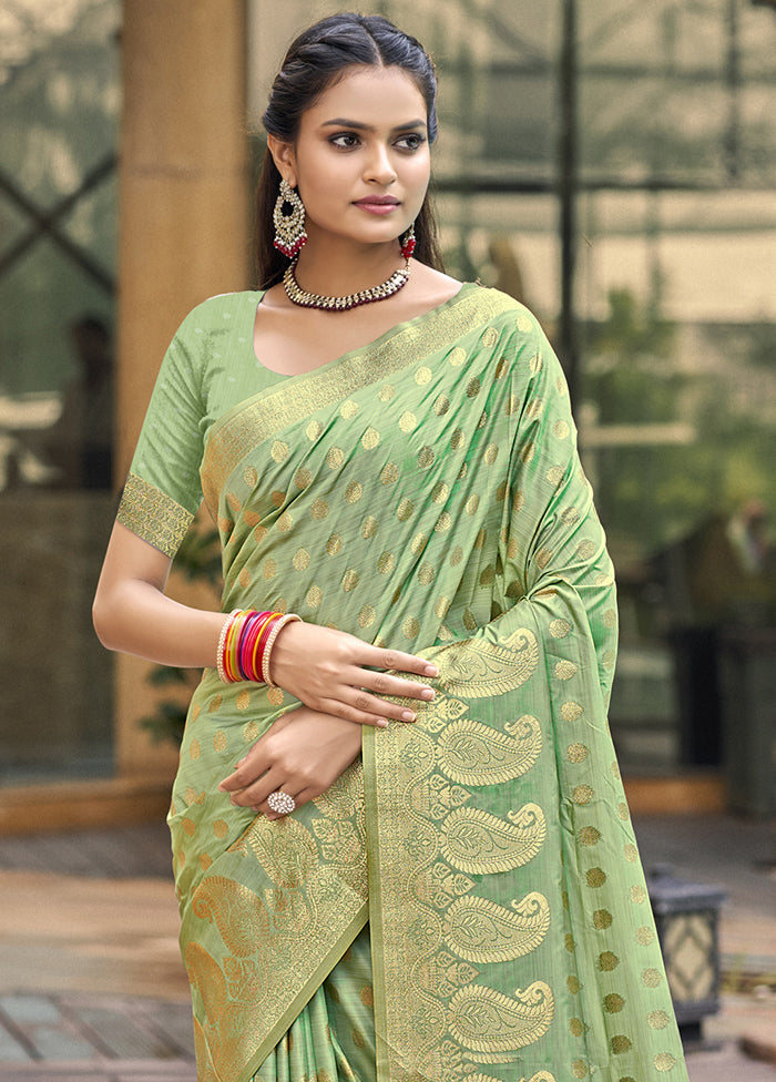 Multicolor Dupion Silk Saree With Blouse Piece