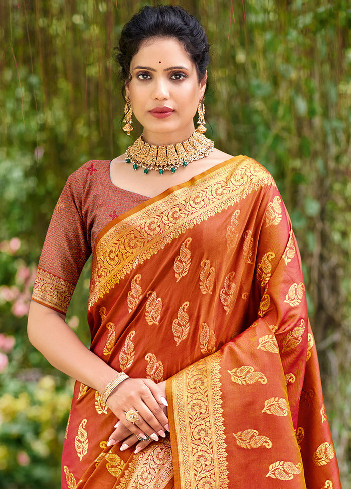 Multicolor Dupion Silk Saree With Blouse Piece