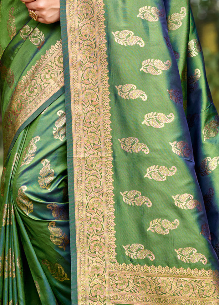 Multicolor Dupion Silk Saree With Blouse Piece