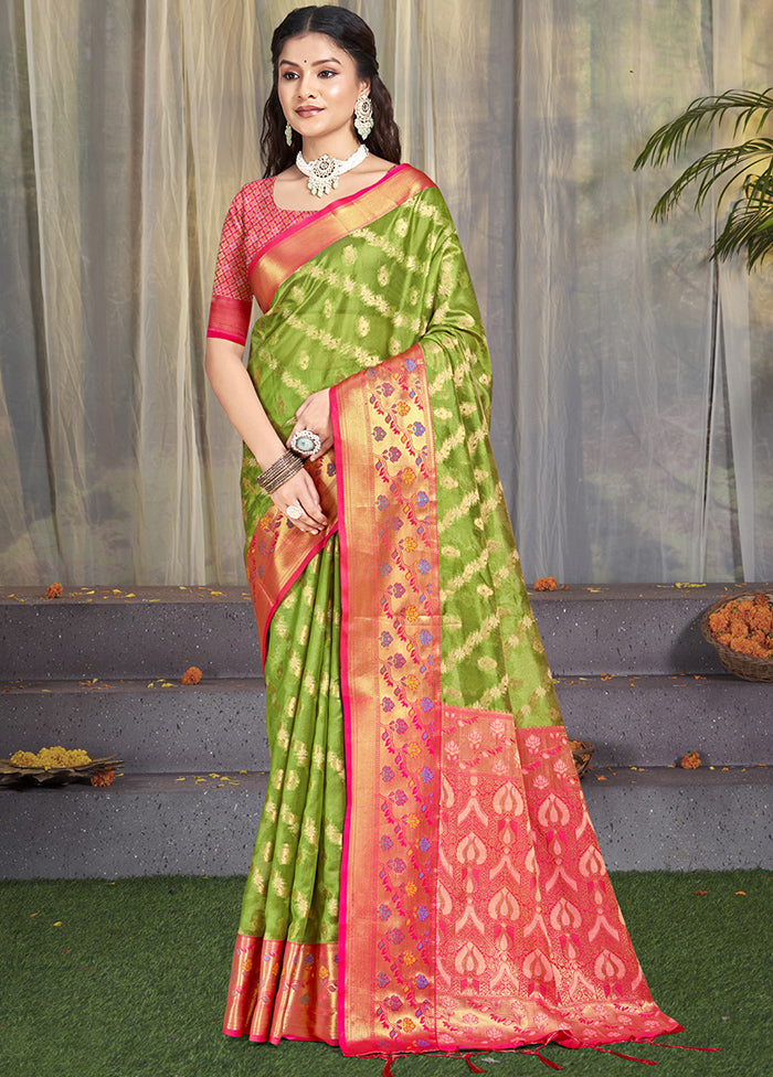 Multicolor Dupion Silk Saree With Blouse Piece