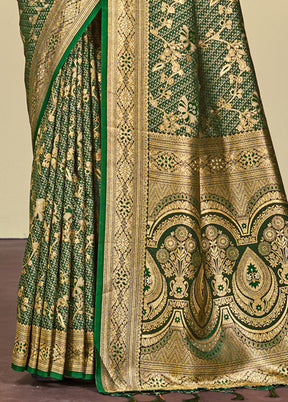 Multicolor Satin Silk Saree With Blouse Piece