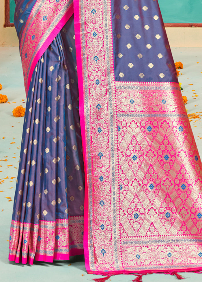 Multicolor Dupion Silk Saree With Blouse Piece