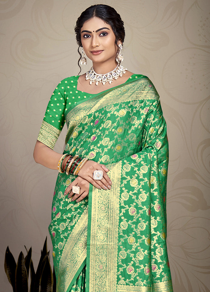 Multicolor Dupion Silk Saree With Blouse Piece