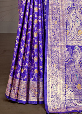 Multicolor Dupion Silk Saree With Blouse Piece