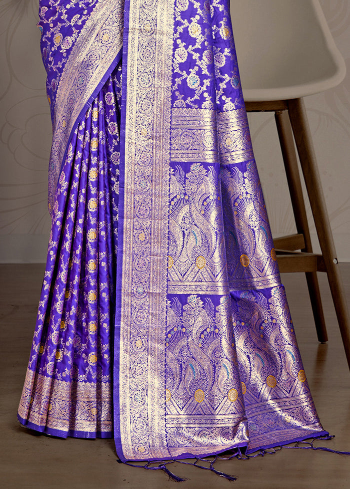 Multicolor Dupion Silk Saree With Blouse Piece