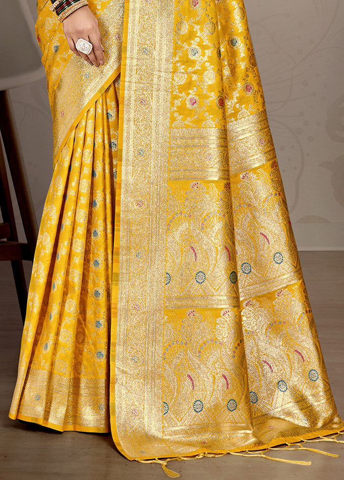 Multicolor Dupion Silk Saree With Blouse Piece