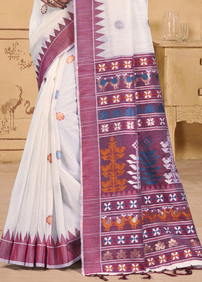 Multicolor Cotton Saree With Blouse Piece