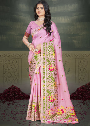 Multicolor Cotton Saree With Blouse Piece