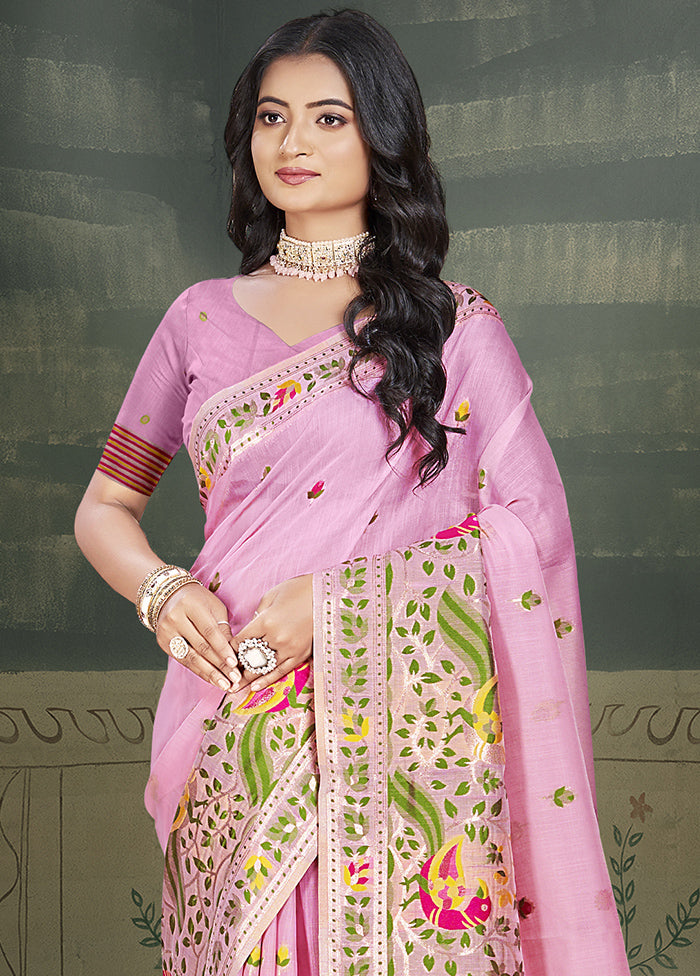 Multicolor Cotton Saree With Blouse Piece