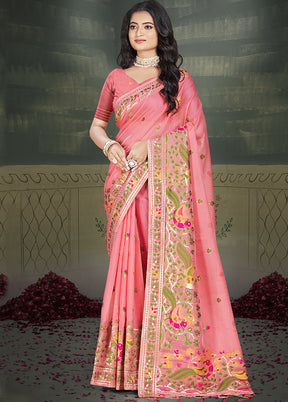 Multicolor Cotton Saree With Blouse Piece