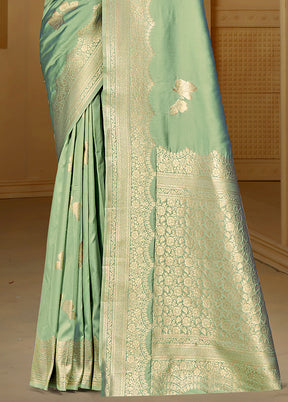 Multicolor Dupion Silk Saree With Blouse Piece