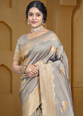 Multicolor Dupion Silk Saree With Blouse Piece