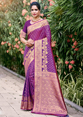 Multicolor Dupion Silk Saree With Blouse Piece