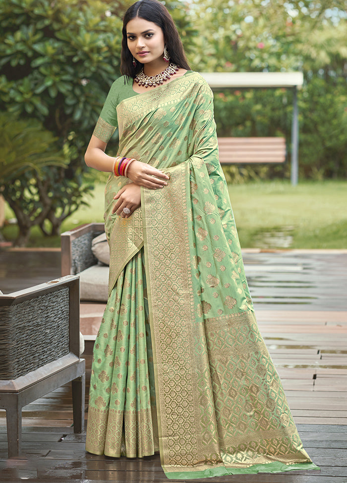 Multicolor Dupion Silk Saree With Blouse Piece