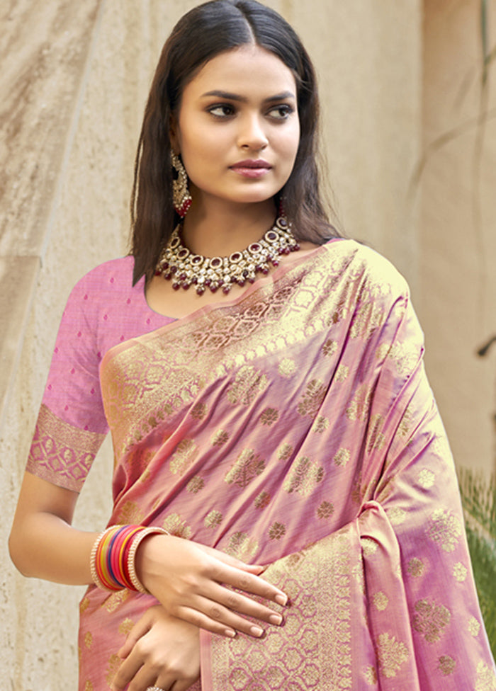 Multicolor Dupion Silk Saree With Blouse Piece