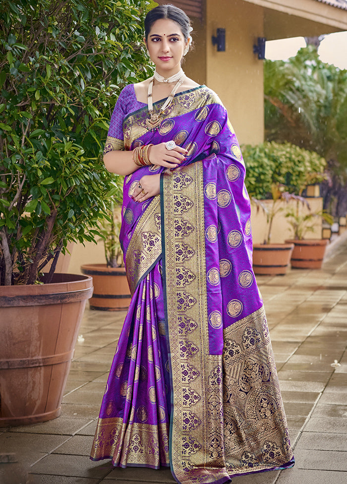 Multicolor Dupion Silk Saree With Blouse Piece