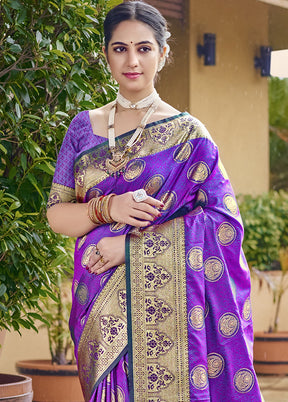 Multicolor Dupion Silk Saree With Blouse Piece