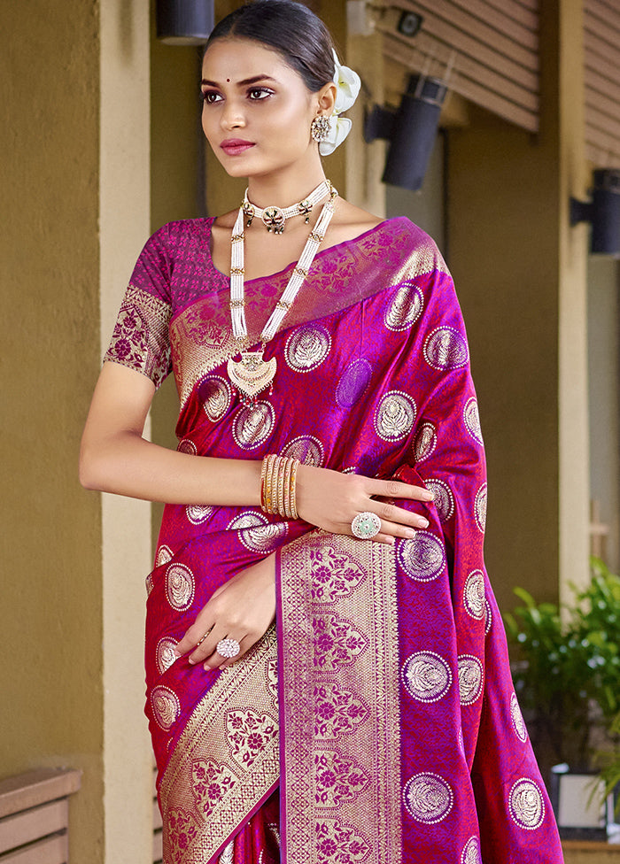 Multicolor Dupion Silk Saree With Blouse Piece