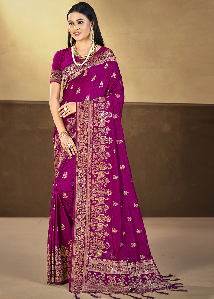 Multicolor Dupion Silk Saree With Blouse Piece