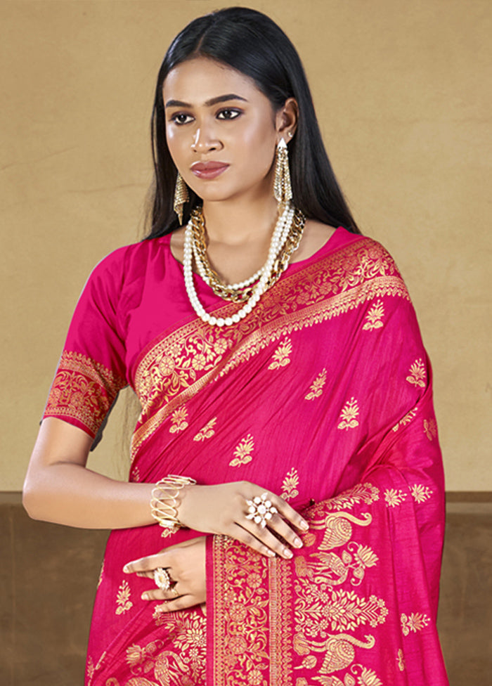 Multicolor Dupion Silk Saree With Blouse Piece