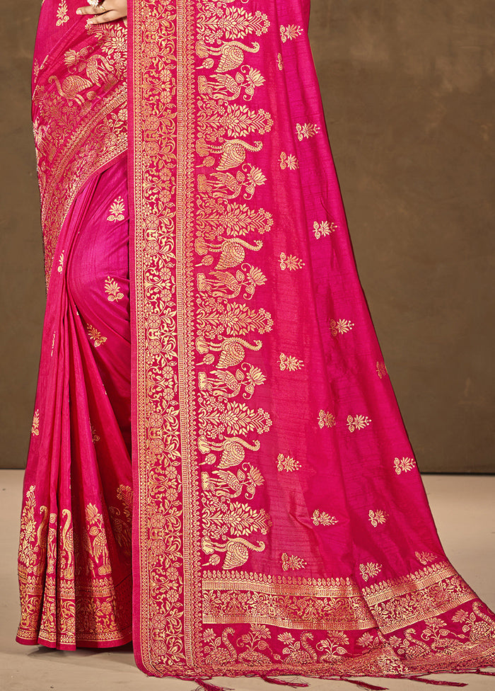 Multicolor Dupion Silk Saree With Blouse Piece