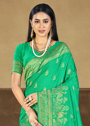 Multicolor Dupion Silk Saree With Blouse Piece