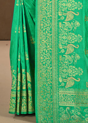 Multicolor Dupion Silk Saree With Blouse Piece