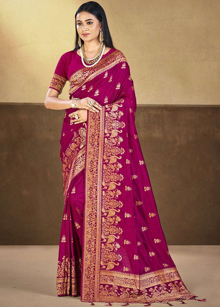 Multicolor Dupion Silk Saree With Blouse Piece