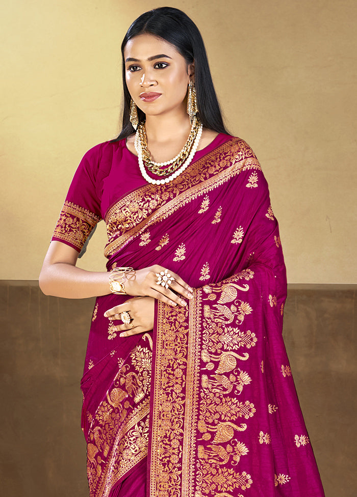 Multicolor Dupion Silk Saree With Blouse Piece