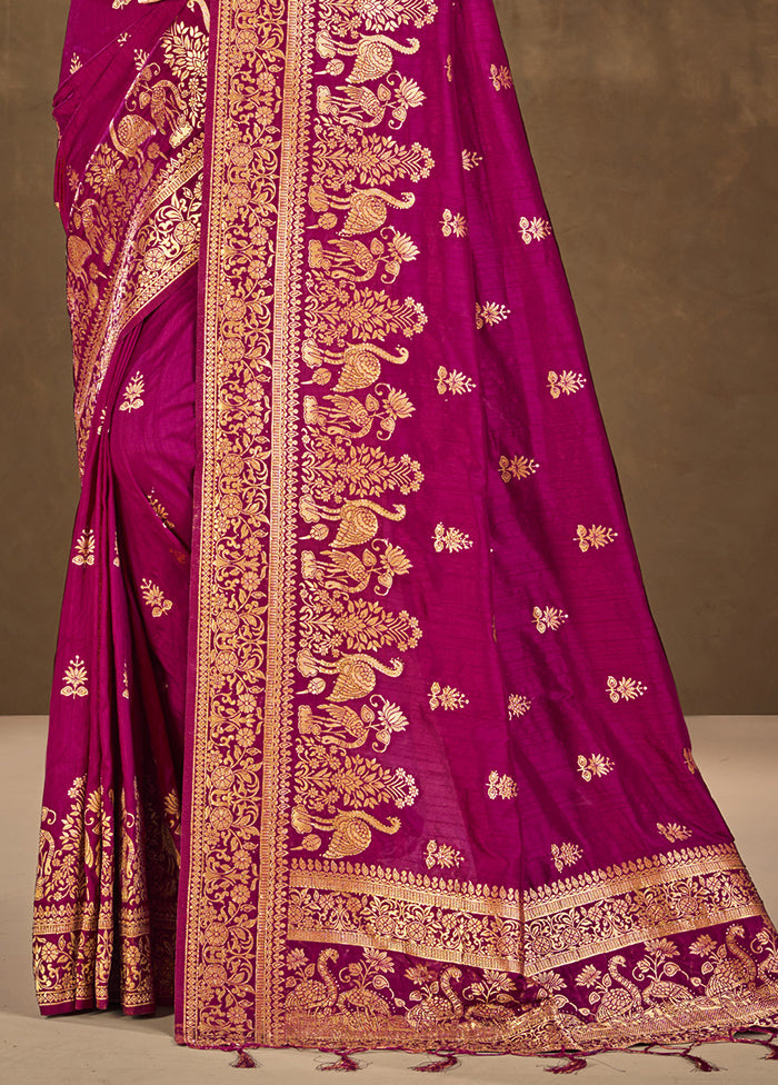 Multicolor Dupion Silk Saree With Blouse Piece