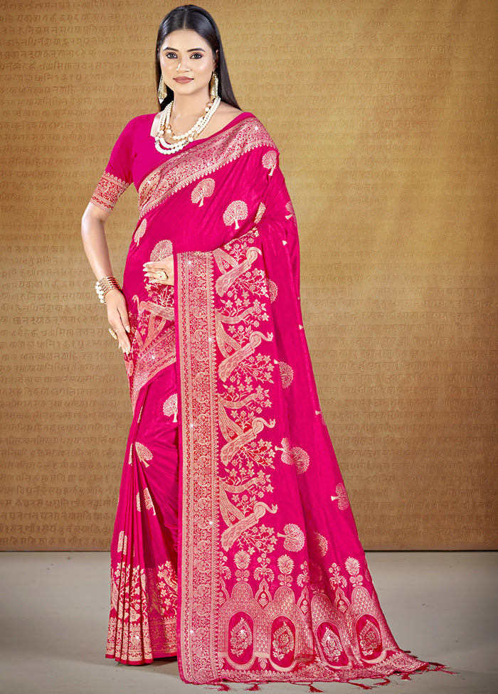 Multicolor Dupion Silk Saree With Blouse Piece