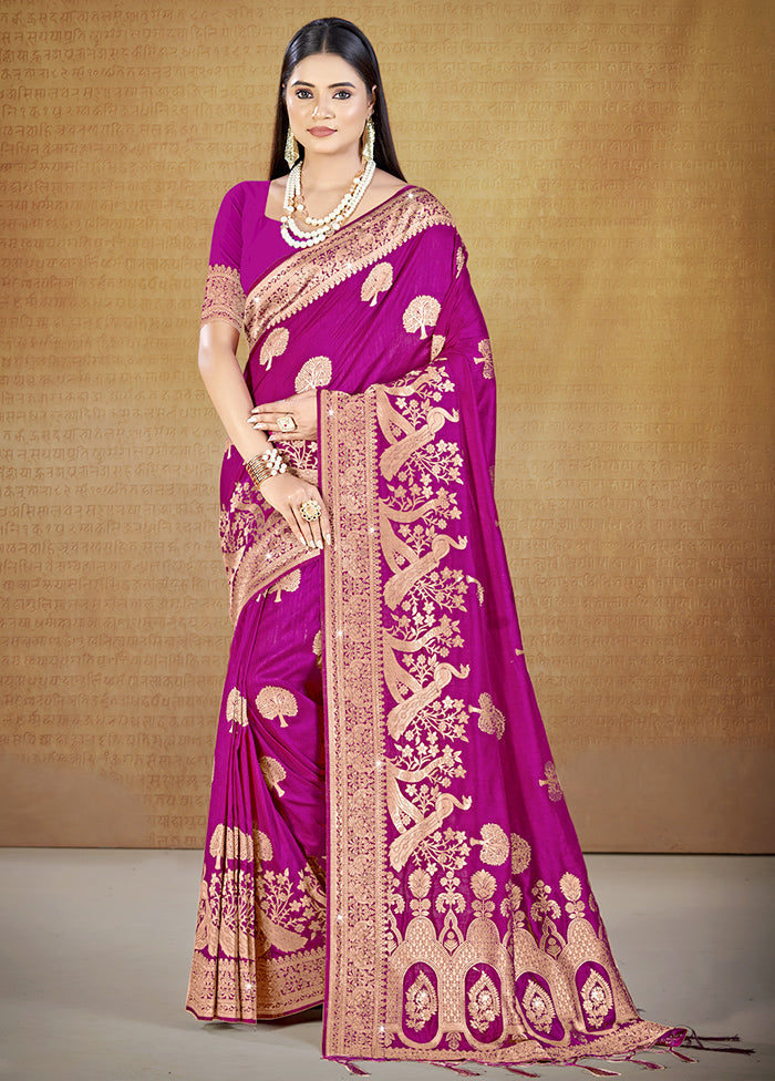 Multicolor Dupion Silk Saree With Blouse Piece