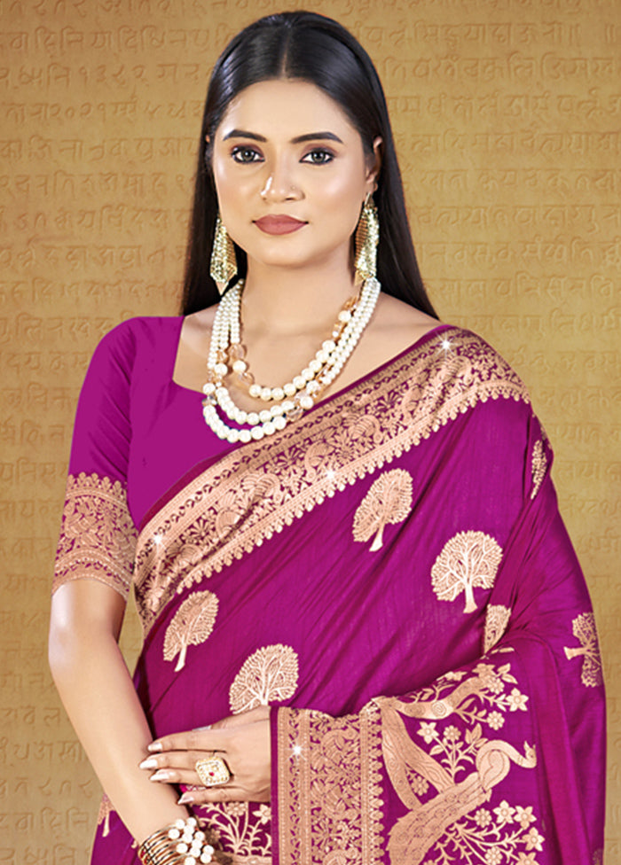 Multicolor Dupion Silk Saree With Blouse Piece