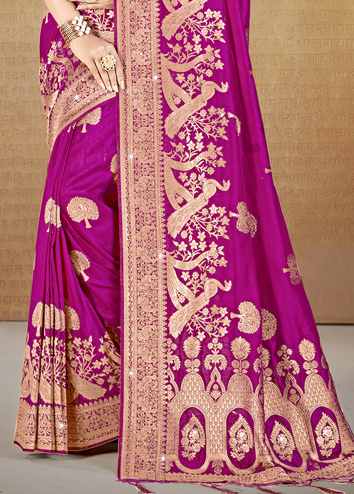 Multicolor Dupion Silk Saree With Blouse Piece