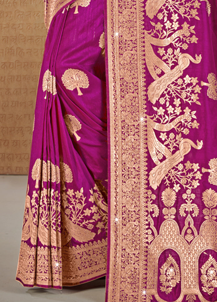 Multicolor Dupion Silk Saree With Blouse Piece