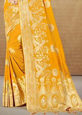 Multicolor Dupion Silk Saree With Blouse Piece