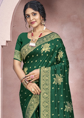 Multicolor Dupion Silk Saree With Blouse Piece